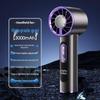 2025 Portable High-Speed Handheld Fan: Smart Digital Display, USB Rechargeable, Mini Size for Outdoor Use