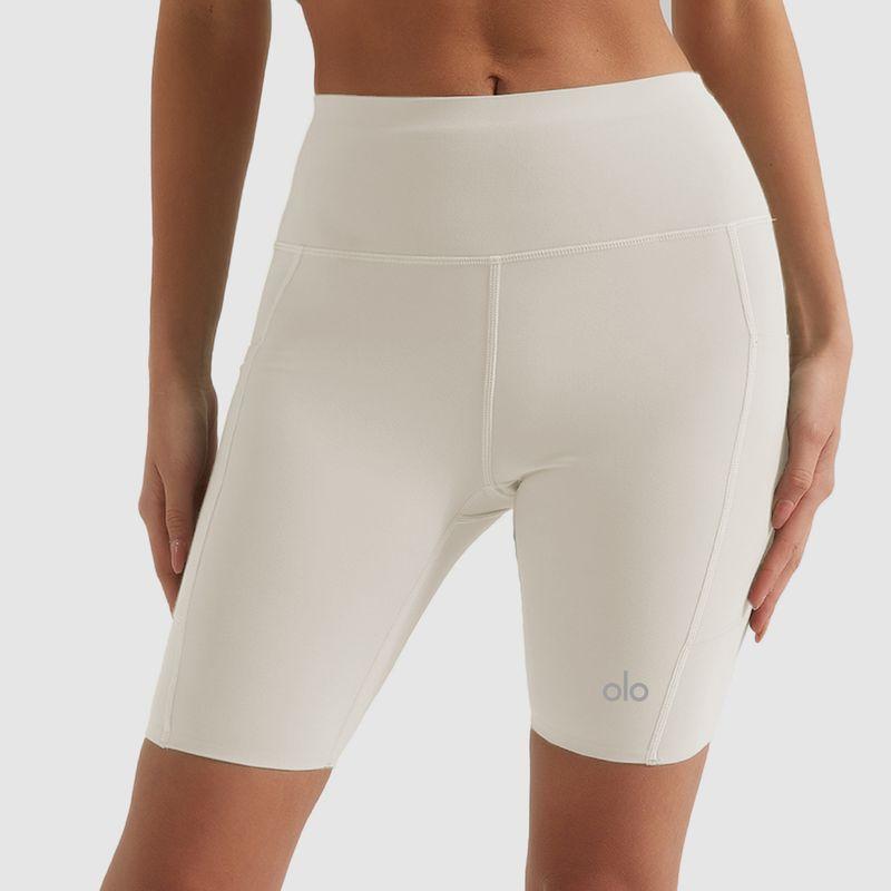Ola Breeze Summer Thin Yoga Shorts Fifth Pants Women's Hip Lift Quick-Drying High Waist Seamless Fitness Cycling Pants