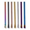 5 Pack Reusable Beverage Straw Multicolor 304Stainless Steel Travel Straw Wine Straw Drinking Straw for Drinkings