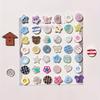 1 Set Fournitures d'Artisanat de Bijoux Perlés Pack Mystère Boutons en Plastique Pastel Instagrammables pour l'Artisanat DIY 11mm