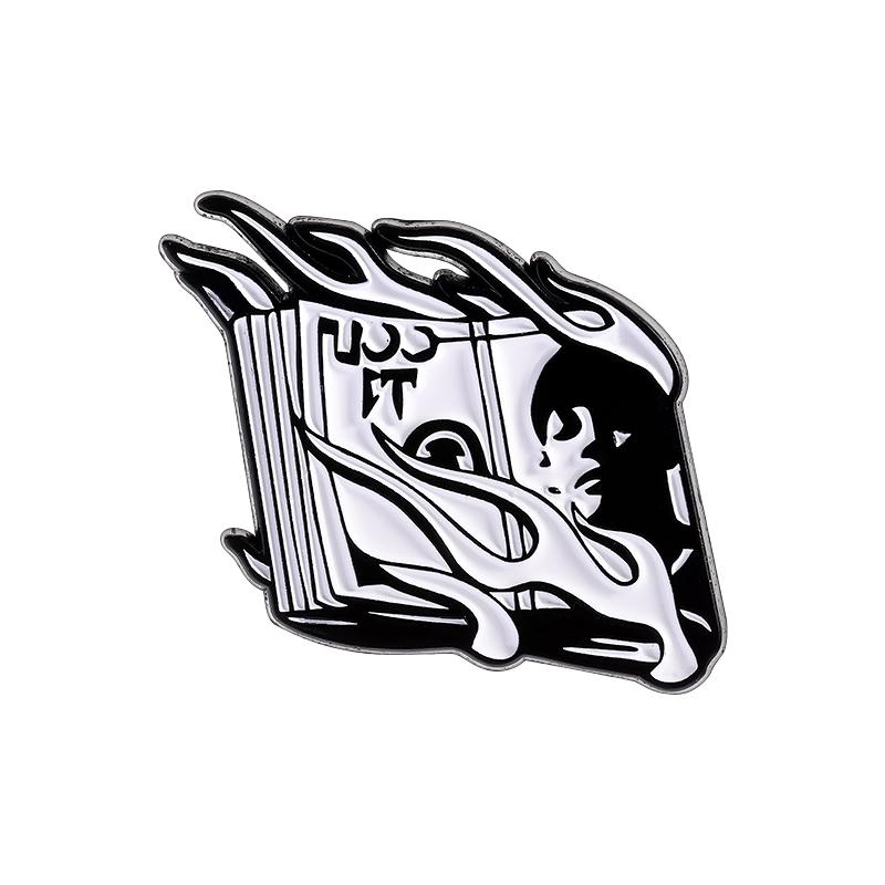 Лев Дракон Ретро Мексиканская Шляпа Значок Эмалевый Значок Скелет Панк Готика Значок Гольф Кепка Бейсболка Зажим Брошь Подарок для Друга