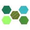 AD23-5Pcs/Set Hexagon Felt Board Hexagonal Felt Wall Sticker Multifunction 3D Decorative Home Message Board Self-Adhesive Kids R