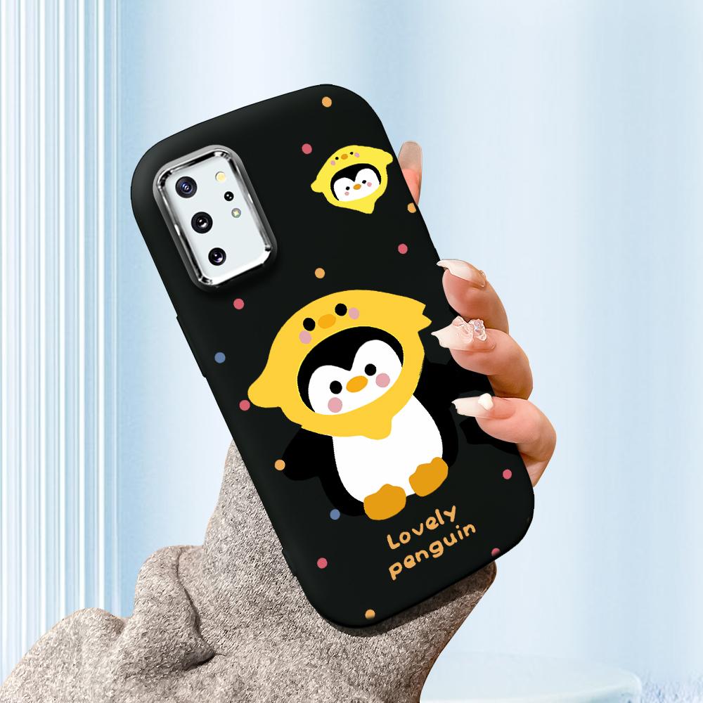 

Сплошной цвет с серебряным краем линзы, жирный корпус, Мягкий ТПУ, жидкий силиконовый чехол, противоударный чехол для телефона для Xiaomi Redmi Samsung Samsung A03 Core чёрный