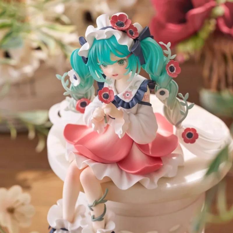 Original FuRyu Hatsune Miku Flower Fairy Anime Figure Toys PVC Model Collection Action Figurine Doll Gift