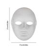 10Pcs Blank Mask Smooth Surface Full Face Mask Creative Paintable Paper Mask DIY Masquerade Mask Halloween Props