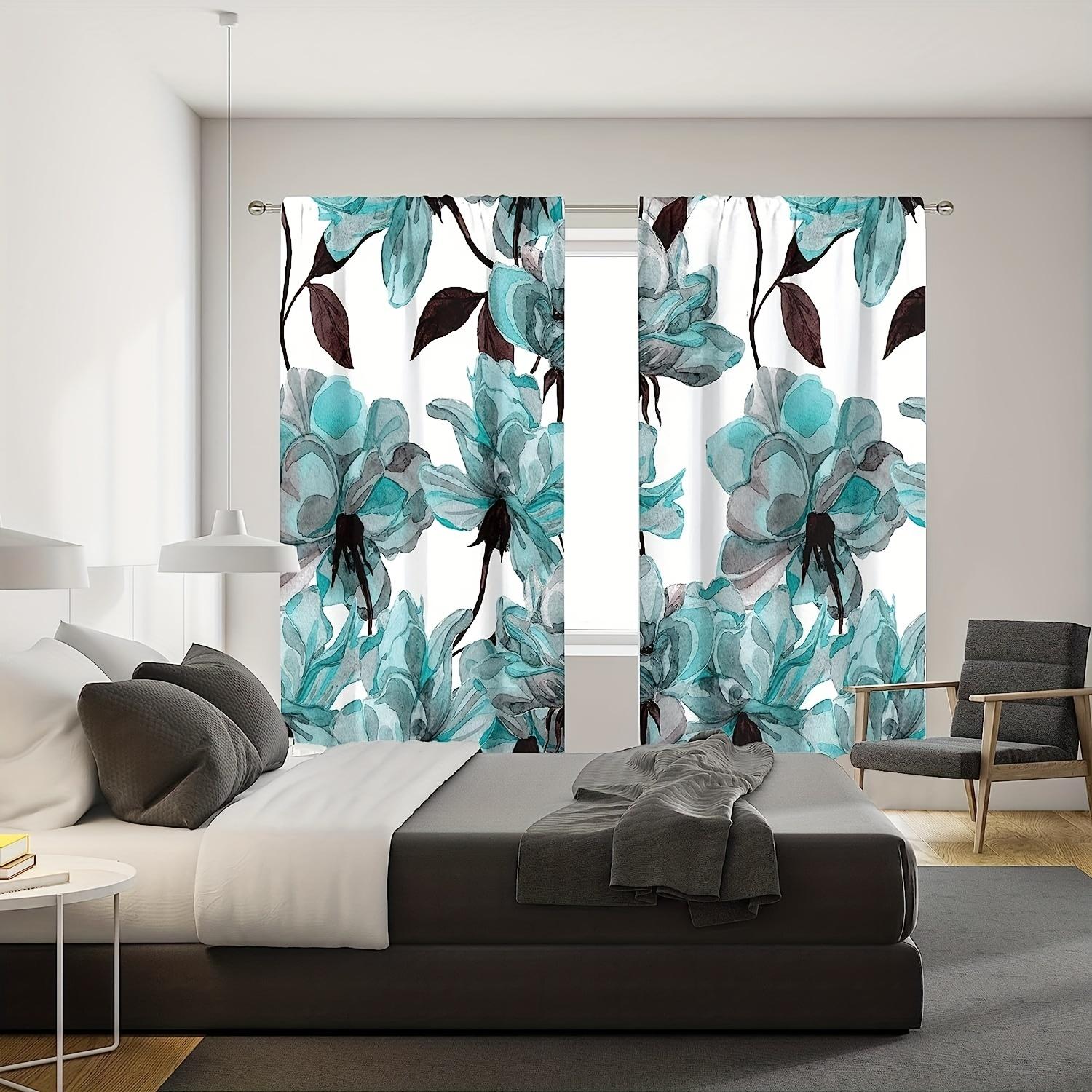 

Luxurious Diomand Gold Flower Floral Sophisticated Drapes Blinds For Children Bedroom Living Room Bathroom Kicthen Door Hall Home Decor W50 X H130(CM)X2&Hook