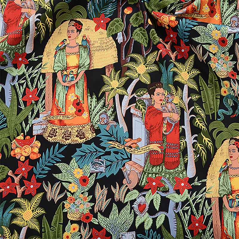 50*140cm Lycra Cotton Fabric Vintage Stretch Satin Sew Clothes Dress Quilting DIY Dolls Handmade By Half Meter flores de tela