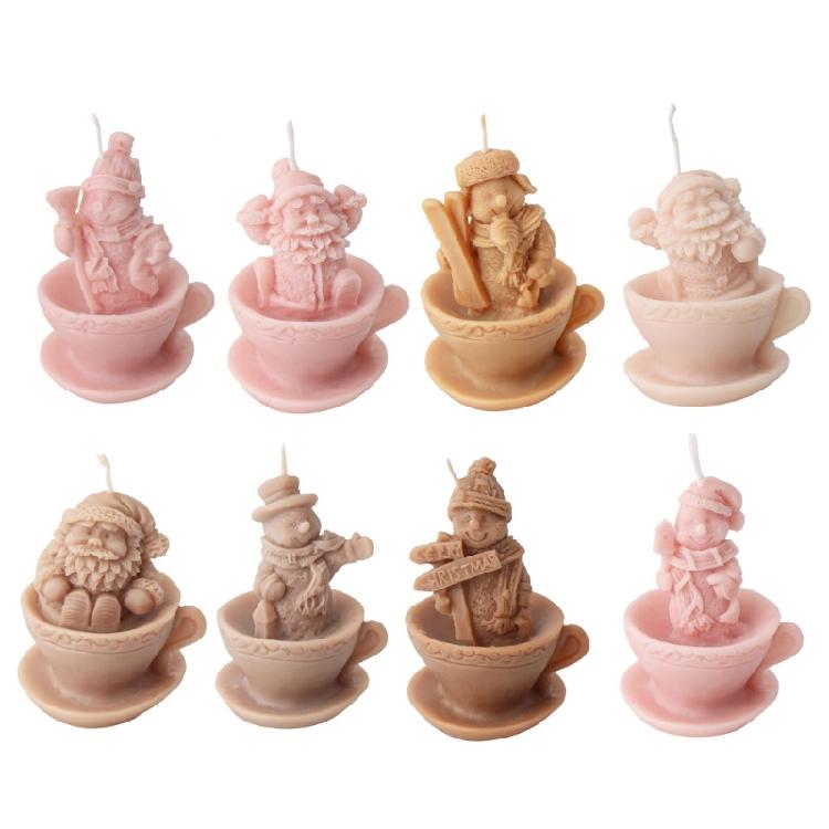 Festival Silicone Candle Mold Christmas Party Supplies Holiday Ornament Molds Suitable for Party and Home Decorations