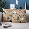 1 Pieces Christmas Pattern Decorative Throw Pillow Cushions Polyester pillowcase, sofa decorative cushion cov Headboard Pillow