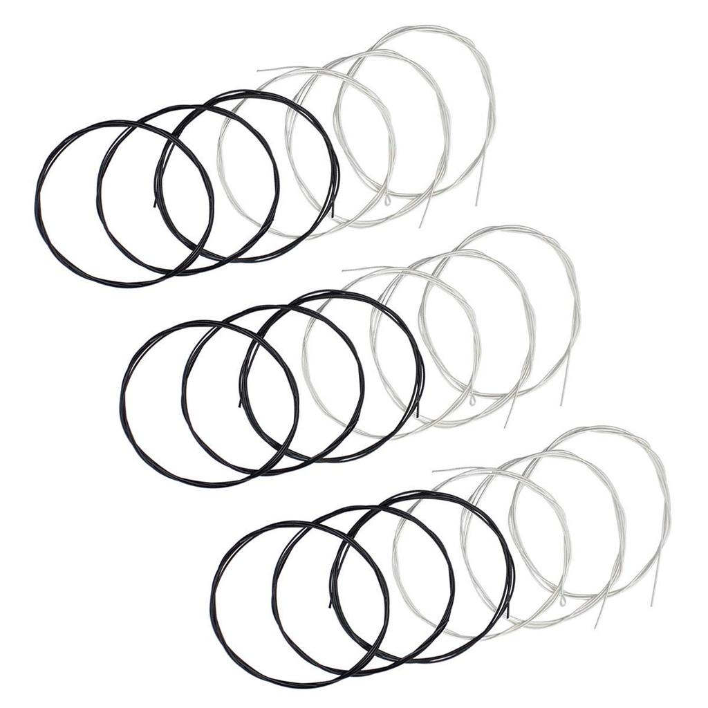Black Nylon Classic Guitar Strings 3 Full Set
