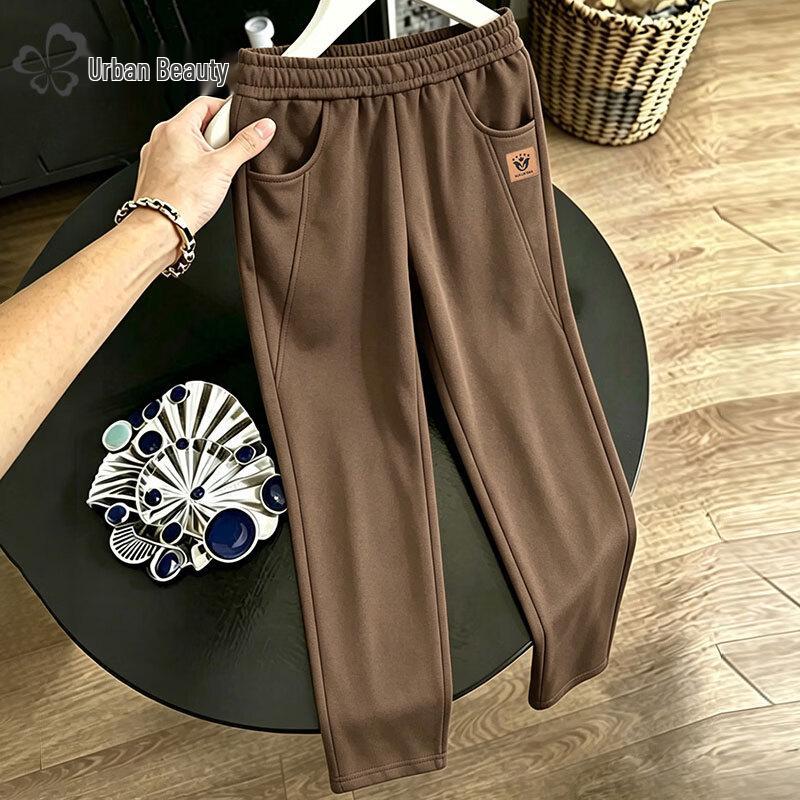 Women's High-Waisted Straight-Leg Casual Athletic Pants
