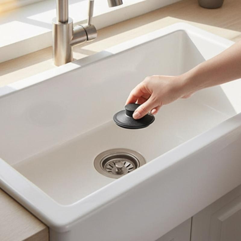 2Pcs Kitchen Sink Plug Replacement Kitchen Sink Garbage Disposal Stopper Sink Drain Flange With Stopper For Garbage