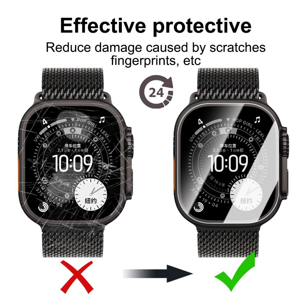 Easy Installation HD Glass for Apple Watch Ultra 3 Screen Protectors with Positioning Films Installation Tool for Apple Ultra 3