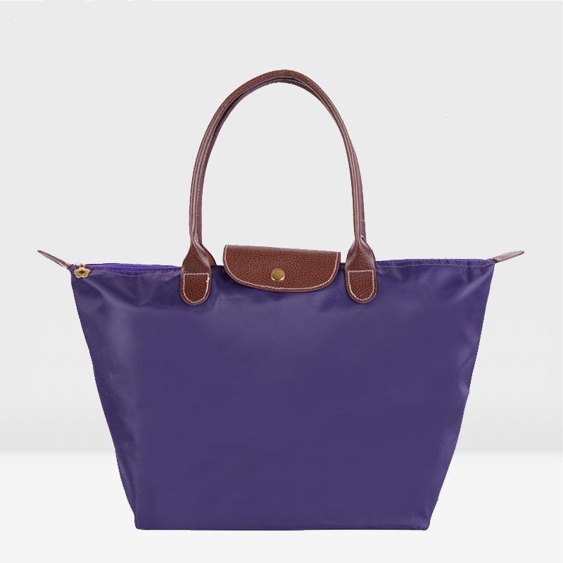 Women's Nylon Folding Shoulder Bag: Waterproof, Versatile for Gym, Sports, Shopping, and Storage