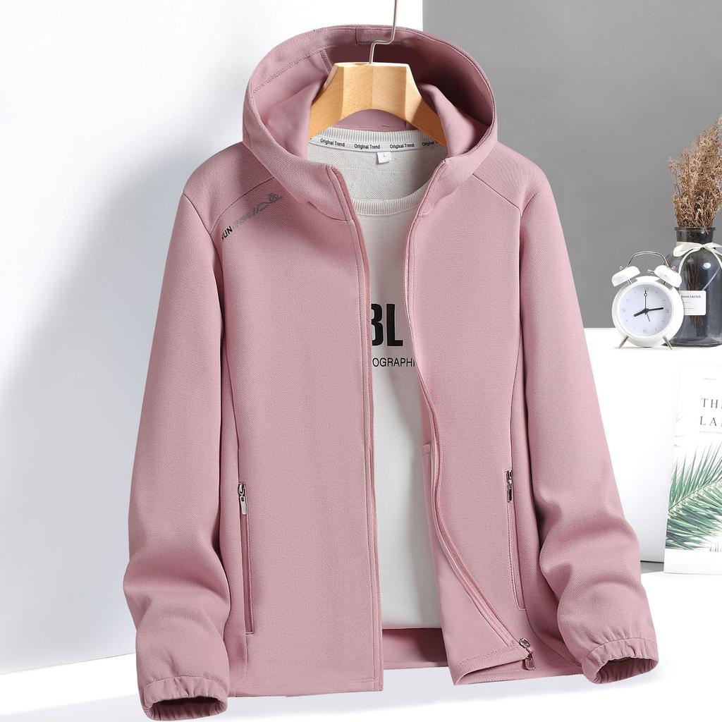 Spring and Autumn New Couple Hooded Jacket Large Size Men's Trench Coat Top Men's Student Coat