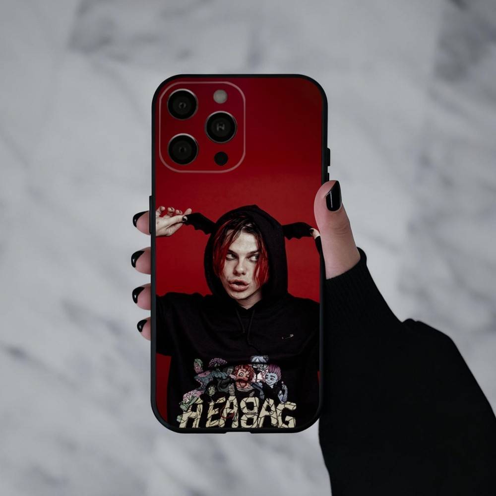 Coole Y-Yungblud Musik Sänger Handyhülle Für iPhone 17pro, 16,15,14,13,12,11 X XR Plus,Andere Weiche Schwarze Hülle