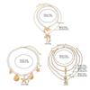 Multi-layer Pearl Beaded Necklace Exquisite Beach Style Necklace Pearl Shell Necklace  Women