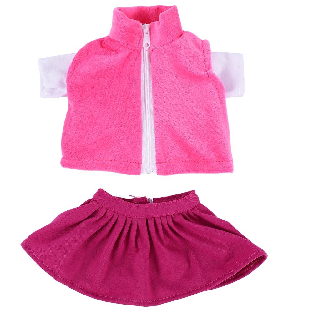 3pcs/set Girl Doll Clothes Dress Suit Set Top Skirt Coat for 18inch Girls Baby Dolls (n1339)