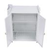 Kitchen Countertop Dish Storage Cabinet 3 Tier Dish Rack Space Saving Multifunctional Large Storage Shelf Organizer