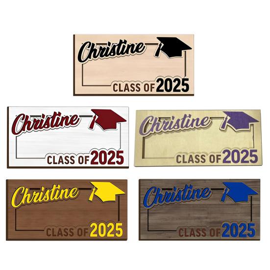 Graduation Gift Money Holder Wooden Class of 2025 Cash Holder Graduation Cash Gift Holder Keepsake for High School College University Graduates