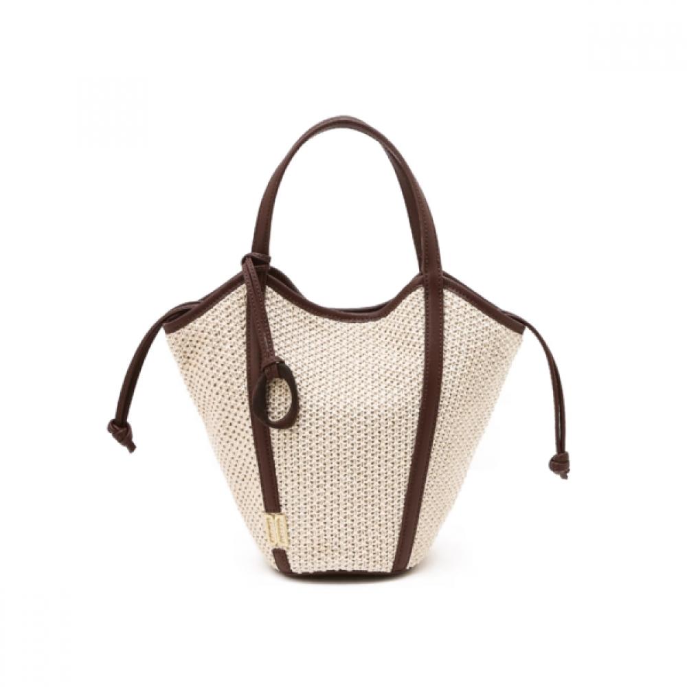 Daks Ivory Raffia Tote And Shoulder Bag Dcba6e103iv