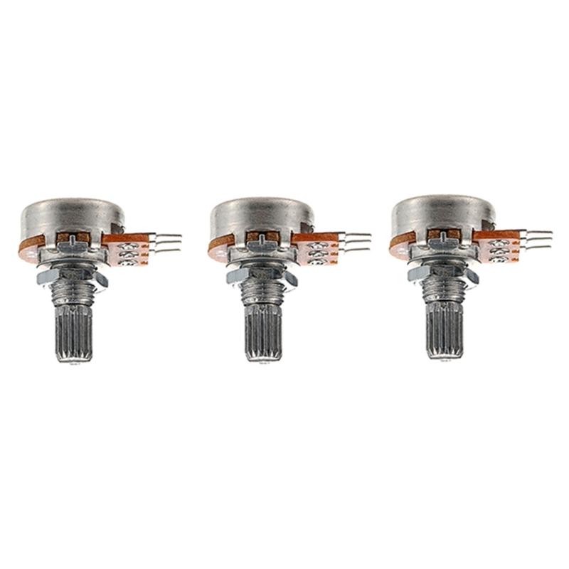 3 Stück A1M Volumen Tonregelung Gitarrenpotentiometer Elektrische Gitarren Regelpotentiometer Gitarrenverstärker Potentiometer Einfach zu bedienen