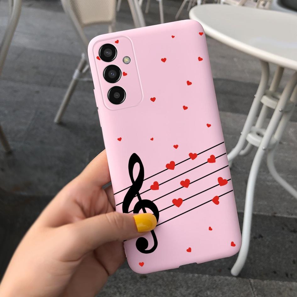 For Samsung M13 Case SM-M135F M 13 Cover Cute Cartoon Love Heart Butterfly Bumper For Samsung Galaxy M13 4G Soft Silicone Fundas