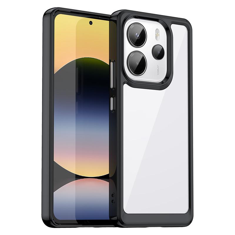 Pro Xiaomi Redmi Note 14 4G pouzdro Xiaomi Redmi Note 14 4G kryt průhledný PC TPU nárazuvzdorný zadní kryt telefonu Xiaomi Redmi Note 14 4G