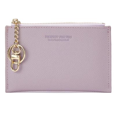 [GASUSI] Schlanke Kartenhülle mit Münzfach, Reißverschlusstasche, Fragment-Etui, Mini-Kartenetui, Unisex, Schlüsselanhänger, Fahrkartenhalter, Visitenkartenetui,