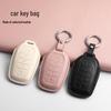 Toyota Tundra/Sequoia US Key Cover - Pink & Black Leather Shell 