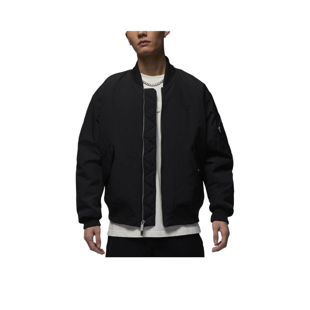 Jordan Renegade Essentials Warm Woven Loose Long Sleeve Cotton Jacket Men Jackets Black HF9326-010