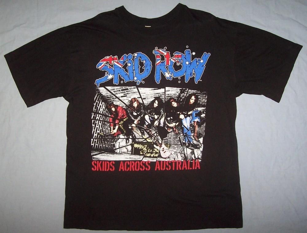 Винтажная футболка 1990 года Skid Row Tour Guns N’ Roses Mötley Crüe Warrant Dokken Ratt Унисекс S