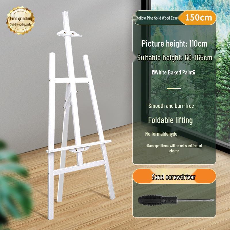 Folding Wooden Tripod Easel for Art Students - Perfect for Sketching and Oil Painting