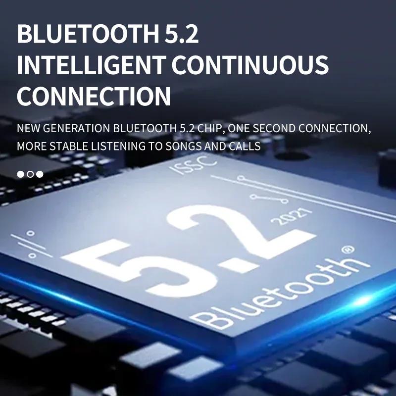 Sports Bluetooth Headphones Waterproof Wireless Earbuds with Microphone Ear-hook TWS Bass HIFI Stereo MP3 SD Card Support