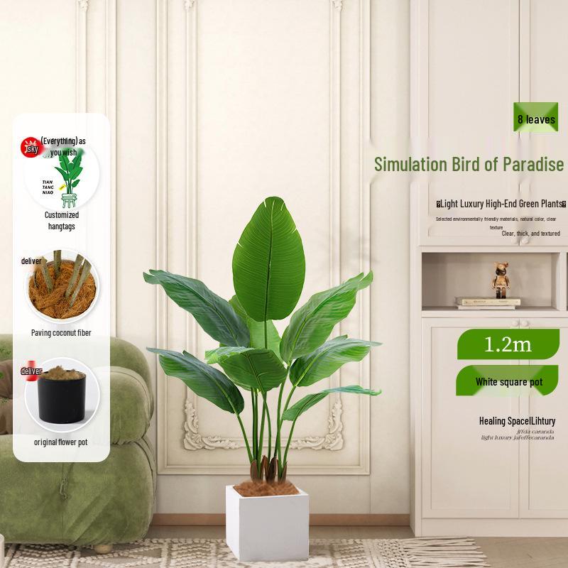 Luxurious Indoor Bionic Bird of Paradise Faux Plant