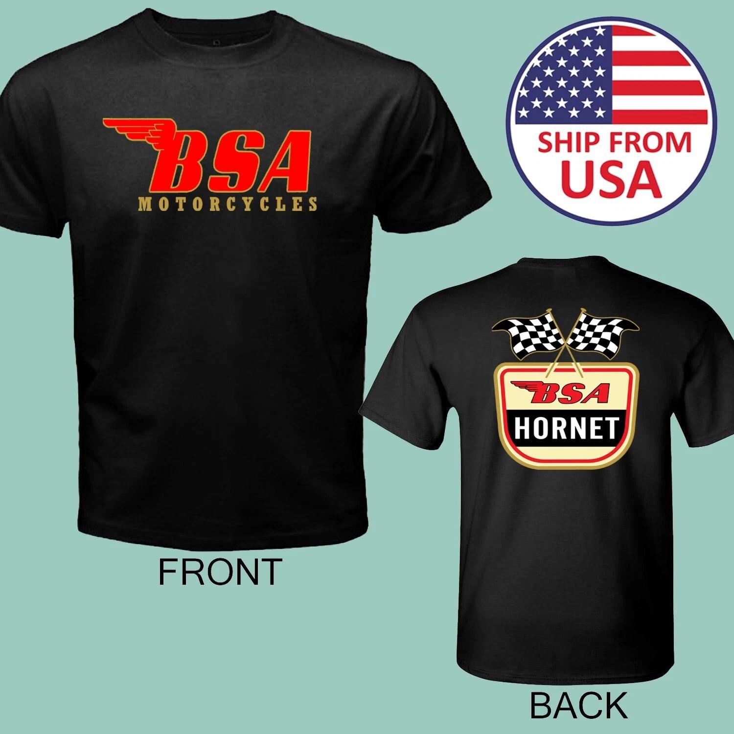 BSA Hornet Retro Motorcycle Men s Black Size S to 5XL 4XL
