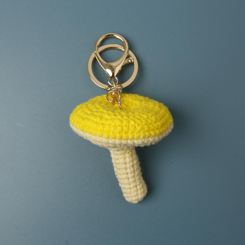 Einzigartige Pilz-Serie Häkel-Schlüsselanhänger Zufällige Farbverlauf-Farbe Pilz-Schlüsselanhänger Für Taschenanhänger Gestrickter Pilz-Schlüsselanhänger Individuell