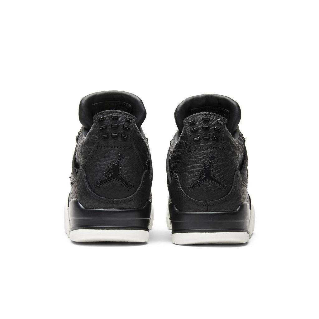 Air Jordan 4 Retro Premium 'Pinnacle' (Unisex) Schwarz / Schwarz / Segel Vintage Basketballschuhe 819139 010