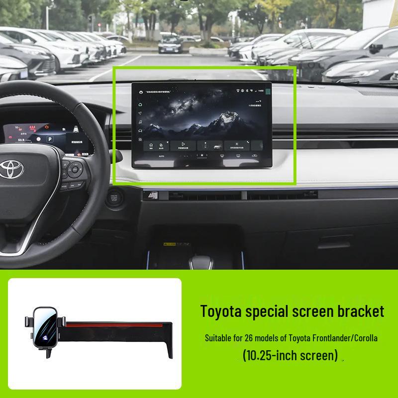 Toyota Auto-Bildschirm Handyhalter - Horizontale Stumme Spiegel-Navigationshalterung