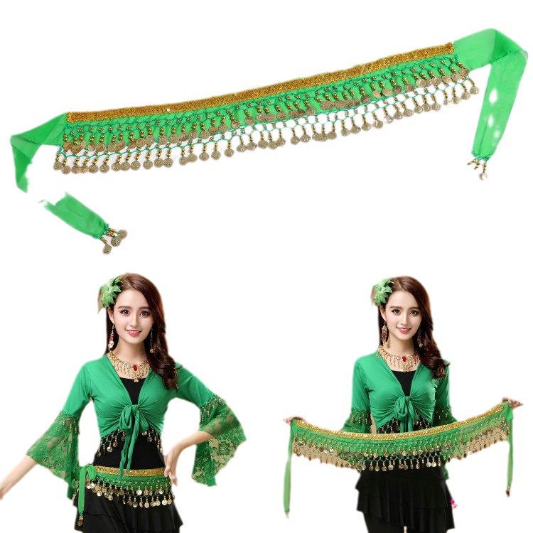 Indian Belly Dance Coin Waist Chain for Performance and Practice