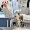 Multipurpose 4L Clear Food Storage Bin With Sealed Lid For Bulk Grains Bean And Kitchen Supplies