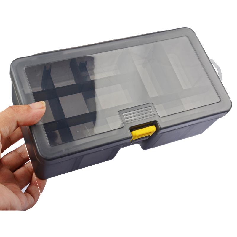Multi-functional Thickened Double-Layer Lure Storage Box for Fishing Gear