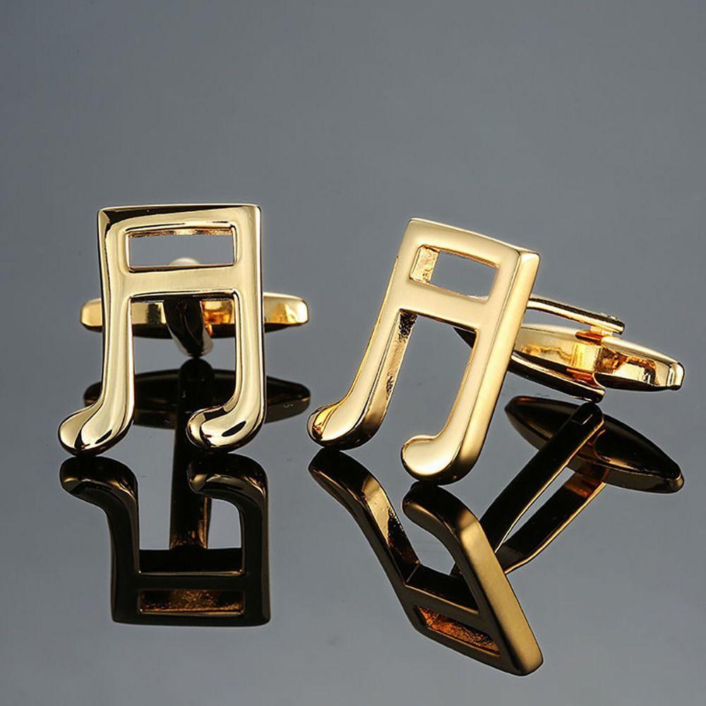 Treble Clef Guitar Cuff Links Drum Piano Music Note Sleeve Button Punk Hip Hop Music Instrument Series Cufflinks
