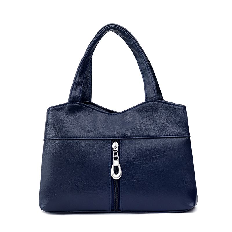 

Мини-портмоне для мобильных телефонов с цветком из искусственной кожи, сумка на молнии, портативная сумка с тиснением и ручкой с принтом синий