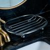 Metal Soap Dish Drainage Rack Rust Resistant Bathroom Shower Soap Holder Bathroom Accessories Minimalist Style Home Decoration