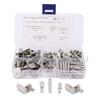 88Pcs 5 Styles Shelf Pins Kit Nickel Plated Shelf Support Pegs for RV Cabinet Bookshelf Display Cabi