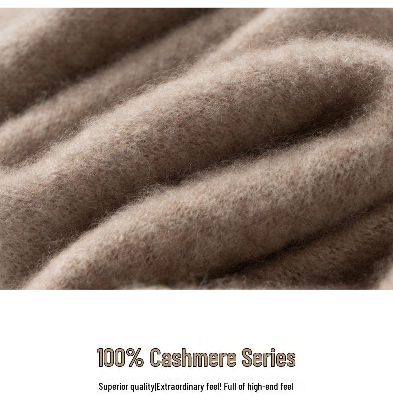 Women's 100% Pure Cashmere Knit Scarf – Versatile, Solid Color, Warm, and Perforated Design