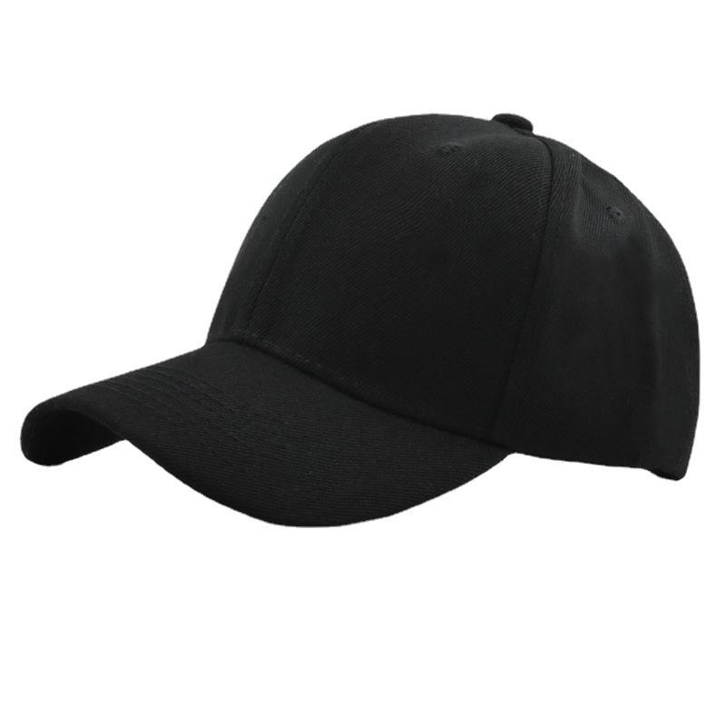 Korean Unisex Solid Color Embroidered Baseball Cap - Sun Protection