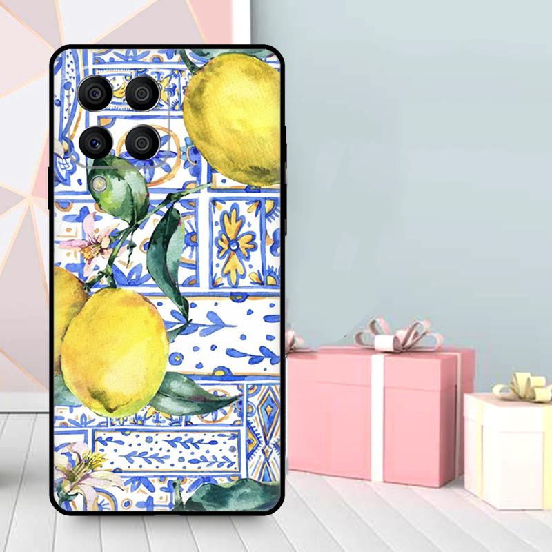 Mediterranean Lemon Case For Samsung Galaxy M06 M11 M31 M14 M34 M54 M12 M32 M52 M15 M13 M16 M36 M56 M53 M35 M55
