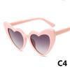 Ochelari de soare cu inimă, 14 culori, ochelari de soare cu ochi de pisică pentru femei, ochelari de soare în formă de inimă de dragoste retro pentru femei, protecție UV400